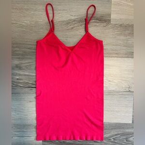 Charlotte Russe Nylon Spandex Blend Hot Pink Camisole- Size S/M